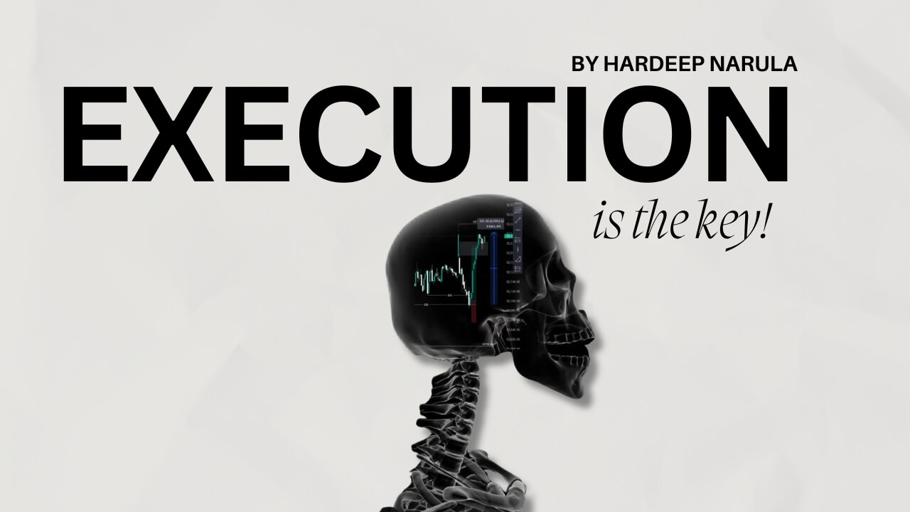 Analysis paralysis in trading illustrated with a trader’s mind and chart, emphasizing execution over hesitation.